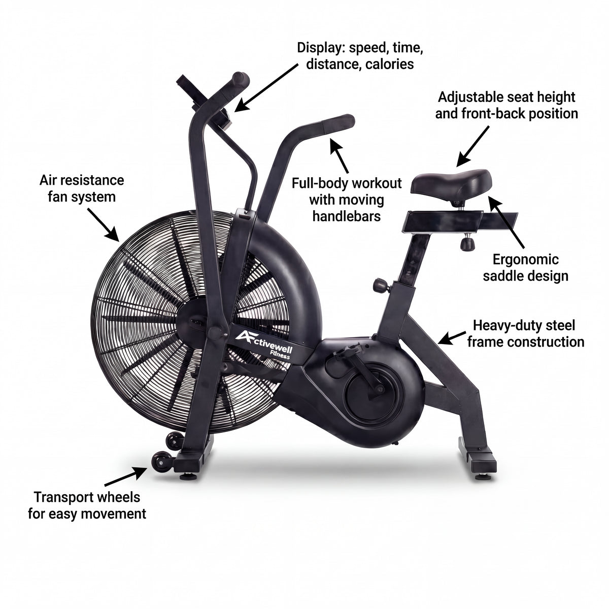 Activewell AIR PRO – Air Resistance Bike