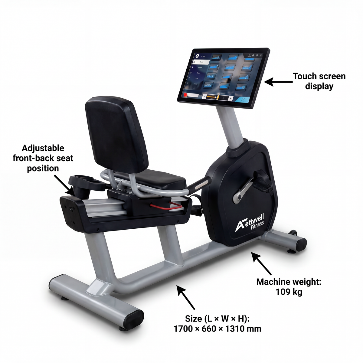 Activewell RIDE RELAX – Recumbent Exercise Bike
